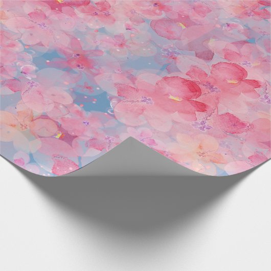 Florals Geschenkpapier (Ecke)