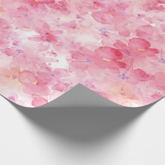 Florals Geschenkpapier (Ecke)