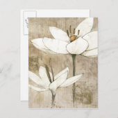 Florals Gezeichnet von Pencil Postkarte (Vorne/Hinten)