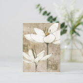 Florals Gezeichnet von Pencil Postkarte (Stehend Vorderseite)