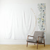 Florals Greenerity Wedding Party Foto Hintergrund Wandteppich (Beispiel (Horizontal))