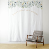 Florals Greenerity Wedding Party Foto Hintergrund Wandteppich (Beispiel)