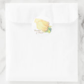 Florals Hochzeitssiegeln für Wasserfarbe Runder Aufkleber (Tasche)