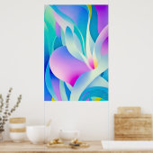 Florals in Pastel Poster (Küche)