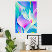 Florals in Pastel Poster (Heimbüro)