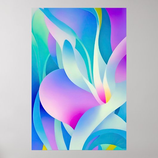 Florals in Pastel Poster (Vorne)