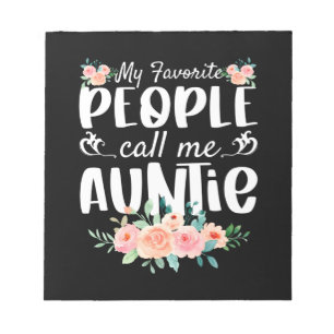 Florals meine Lieblings-Leute nennen mich Tantchen Notizblock