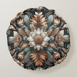 Florals Muster 1 Rundes Kissen