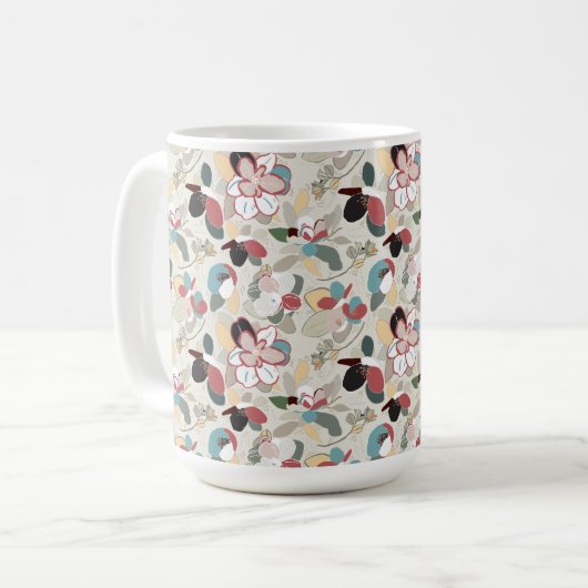 Florals Neutrals Magnolia Kaffeetasse (Vorderseite Links)