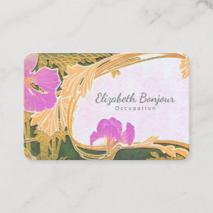 Florals PAPER, FORMULAR & GRÖSSE OPTIONEN - Europa Visitenkarte