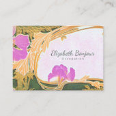 Florals PAPIER, FORMULAR & GRÖSSE OPTIONEN - Groß Visitenkarte (Vorderseite)