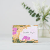 Florals PAPIER, FORMULAR & GRÖSSE OPTIONEN - Groß Visitenkarte (Stehend Vorderseite)