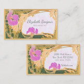 Florals PAPIER, FORMULAR & GRÖSSE OPTIONEN - Visitenkarte (Vorne/Hinten)