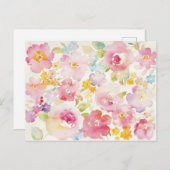 Florals Postkarte (Vorne/Hinten)