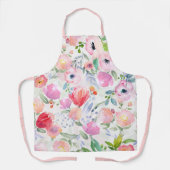 Florals Rosa lila weiße Pastellfarben Schürze (Vorderseite)