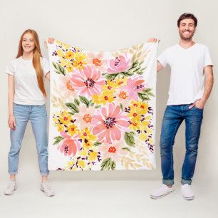 Florals - Spring Bouquet Fleecedecke