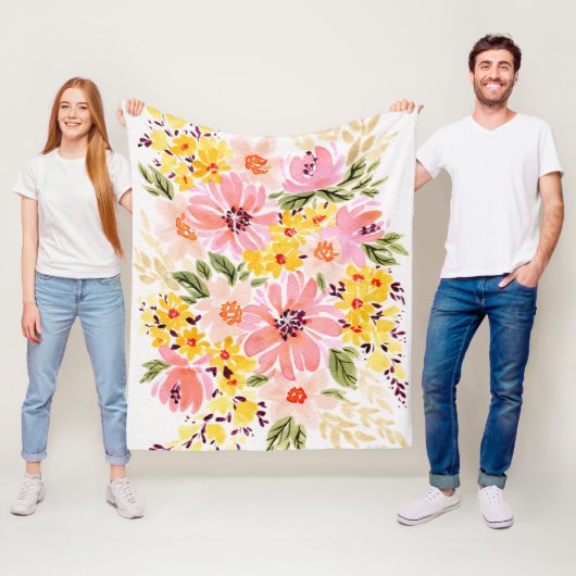 Florals - Spring Bouquet Fleecedecke (Beispiel)