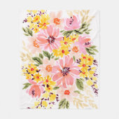 Florals - Spring Bouquet Fleecedecke (Vorderseite)