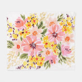 Florals - Spring Bouquet Fleecedecke (Vorderseite (Horizontal))