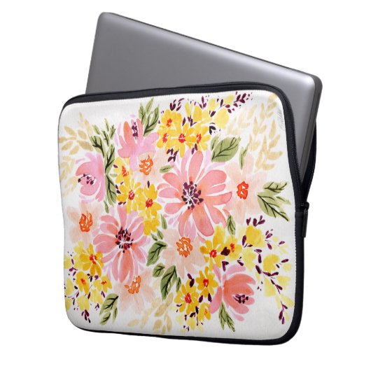 Florals - Spring Bouquet Laptop Sleeve Case (Vorderseite Links)