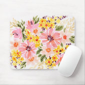 Florals - Spring Bouquet Mouse Pad Mousepad (Mit Mouse)