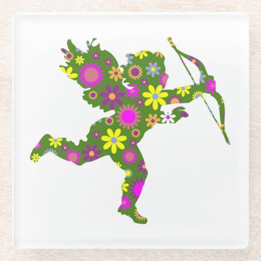 FLORALSCHNEID GLASUNTERSETZER (Vorderseite)