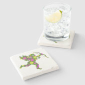 FLORALSCHNEID STEINUNTERSETZER (Seitenansicht)