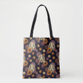 FLORALSKELETON HALLOWEEN TOTE BAG TASCHE (Vorderseite)