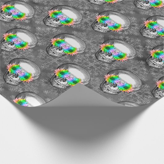 FLORALSKULL GESCHENKPAPIER (Ecke)
