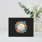 FLORALVOLLEYBALL POSTKARTE (Stehend Vorderseite)