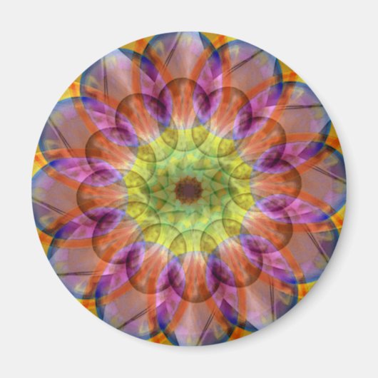 Floramoeba Star Mandala Magnet (Vorne)