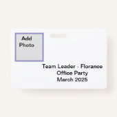 Florance ID Abzeichen Ausweis (Rückseite)