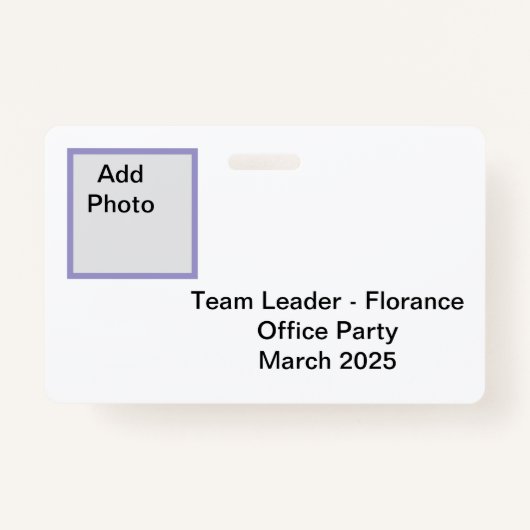 Florance ID Abzeichen Ausweis (Rückseite)