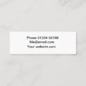 Florance Mini Business Card Visitenkarte (Rückseite)