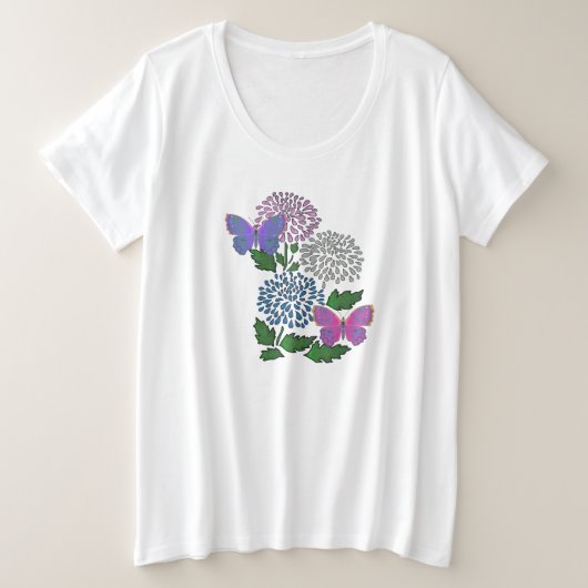 Floratopie Große Größe T-Shirt (Design vorne)