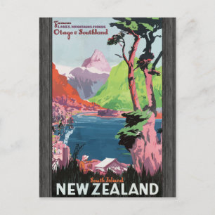 Flords Otago Southland South Island Newzealand, Vi Postkarte