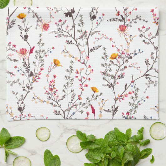 floreado geschirrtuch (Gefaltet)