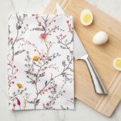 floreado geschirrtuch (Viertel Falte)