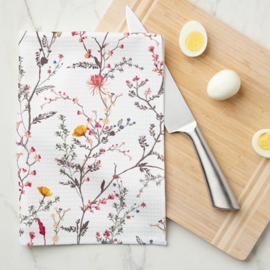 floreado geschirrtuch (Viertel Falte)