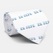 Floreado Logo EL Jefe Blau azul Krawatte (Gerollt)