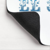 Floreado Logo EL Jefe Blau azul Mousepad (Ecke)