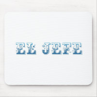Floreado Logo EL Jefe Blau azul