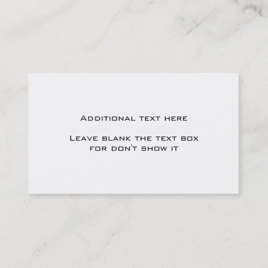 Floreal Elegante Business Card Visitenkarte (Rückseite)