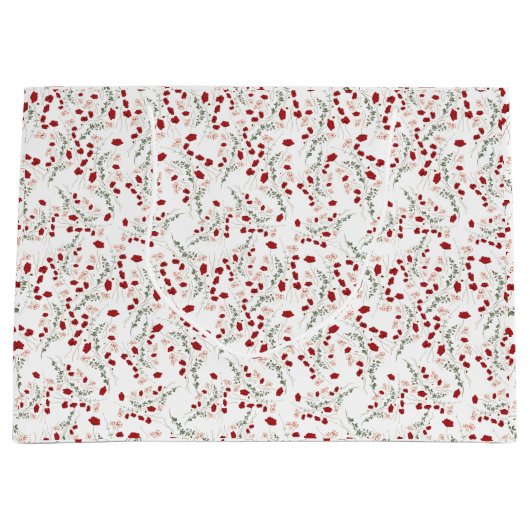 Floreal Paper Shopping Bags Große Geschenktüte (Vorderseite)