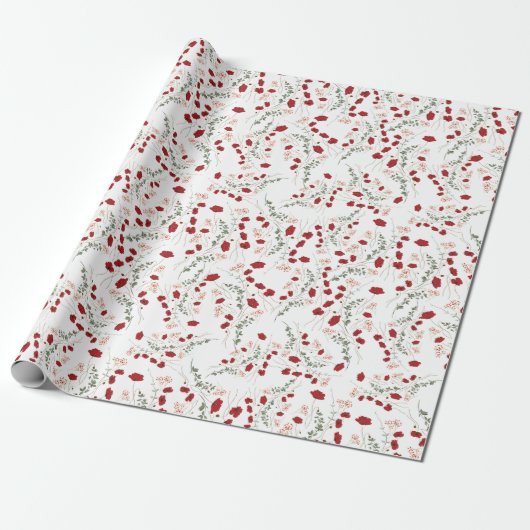 Floreal Wrapping Paper Geschenkpapier (Ungerollt)
