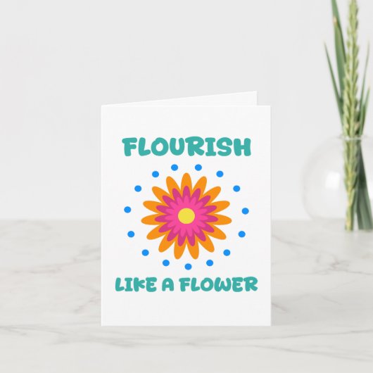 Florece como una flor einladung (Vorderseite)