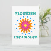 Florece como una flor einladung (Stehend Vorderseite)