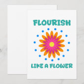 Florece como una flor einladung (Vorne/Hinten)