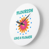 Florece como una flor große wanduhr (Winkel)