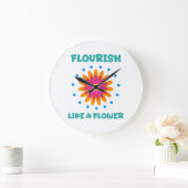 Florece como una flor große wanduhr (Zuhause)